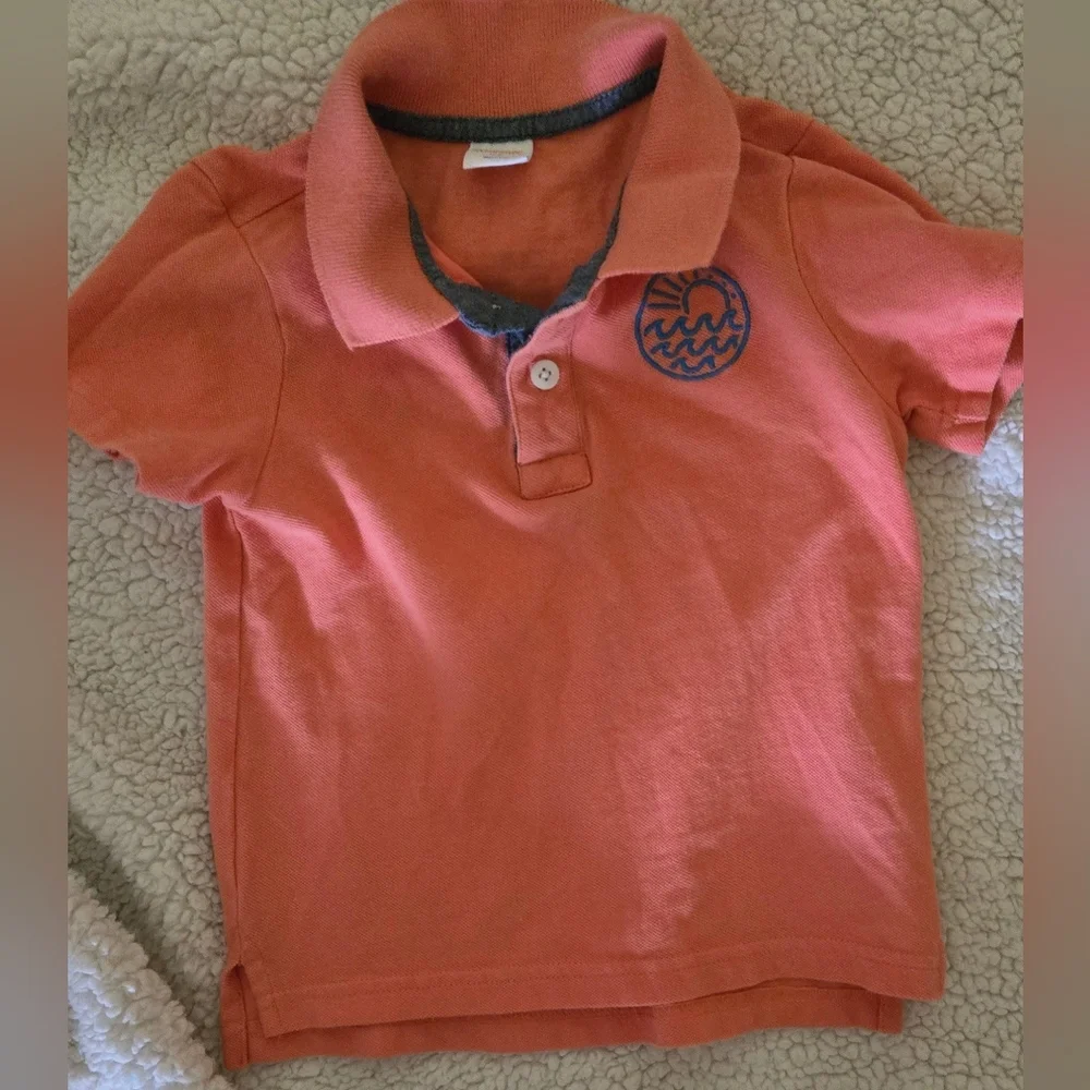 Gymboree Never Worn Orange/Coral Polo Shirt for Kids Collared Shirt Boys 2t